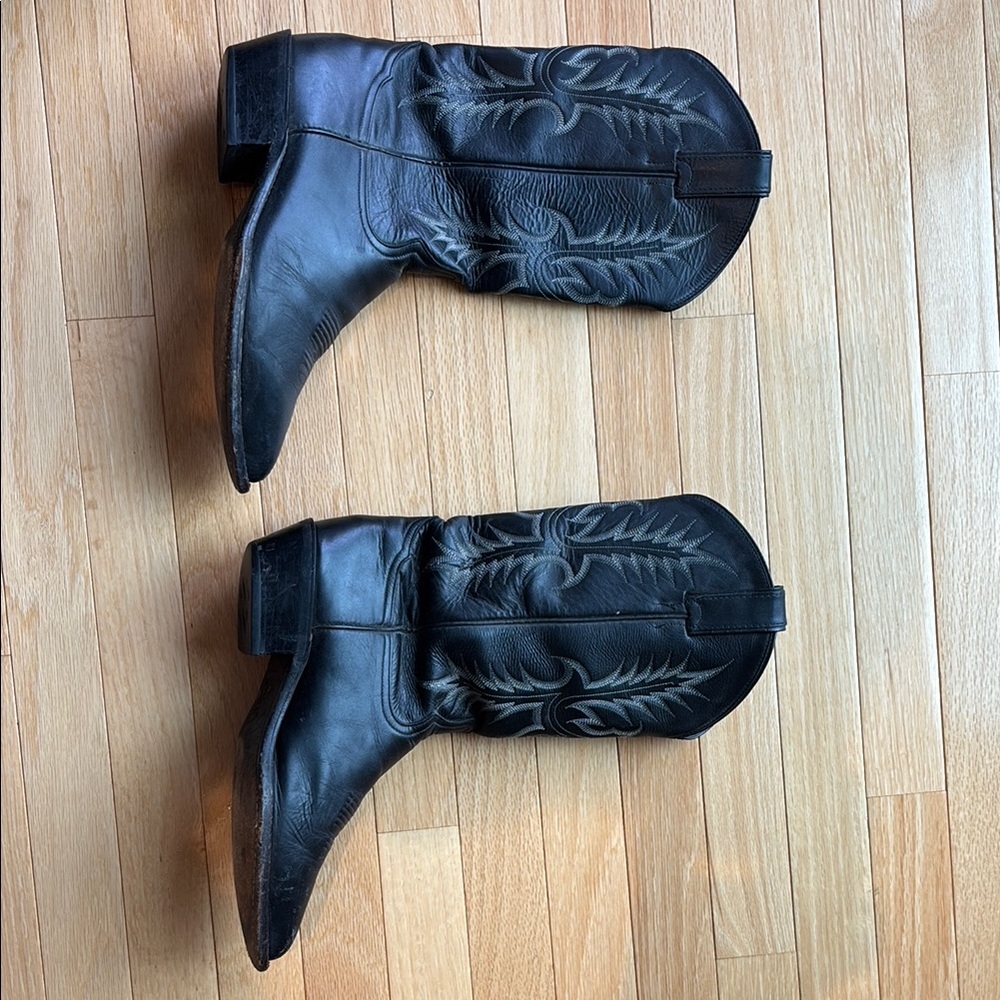 Tony Lama Black Cowboy Boots